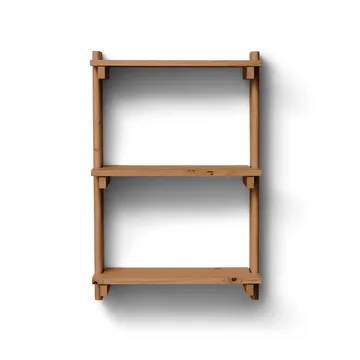 Beam Shelf Wandregal - Deep brown pine, 60x90,5x25 cm - Form & Refine