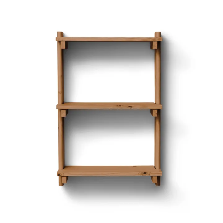 Beam Shelf Wandregal - Deep brown pine, 60x90,5x25 cm - Form & Refine