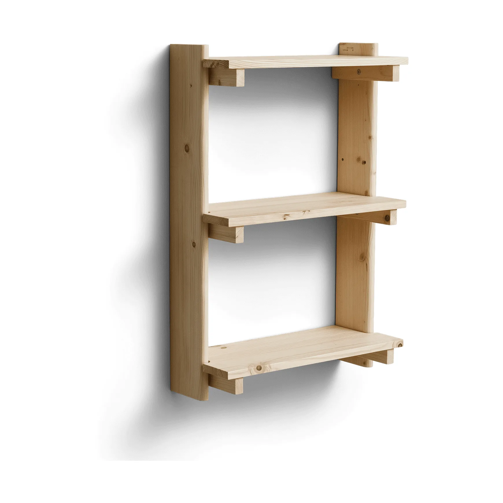 Beam Wandregal 3 Regal, Kiefernholz Form & Refine