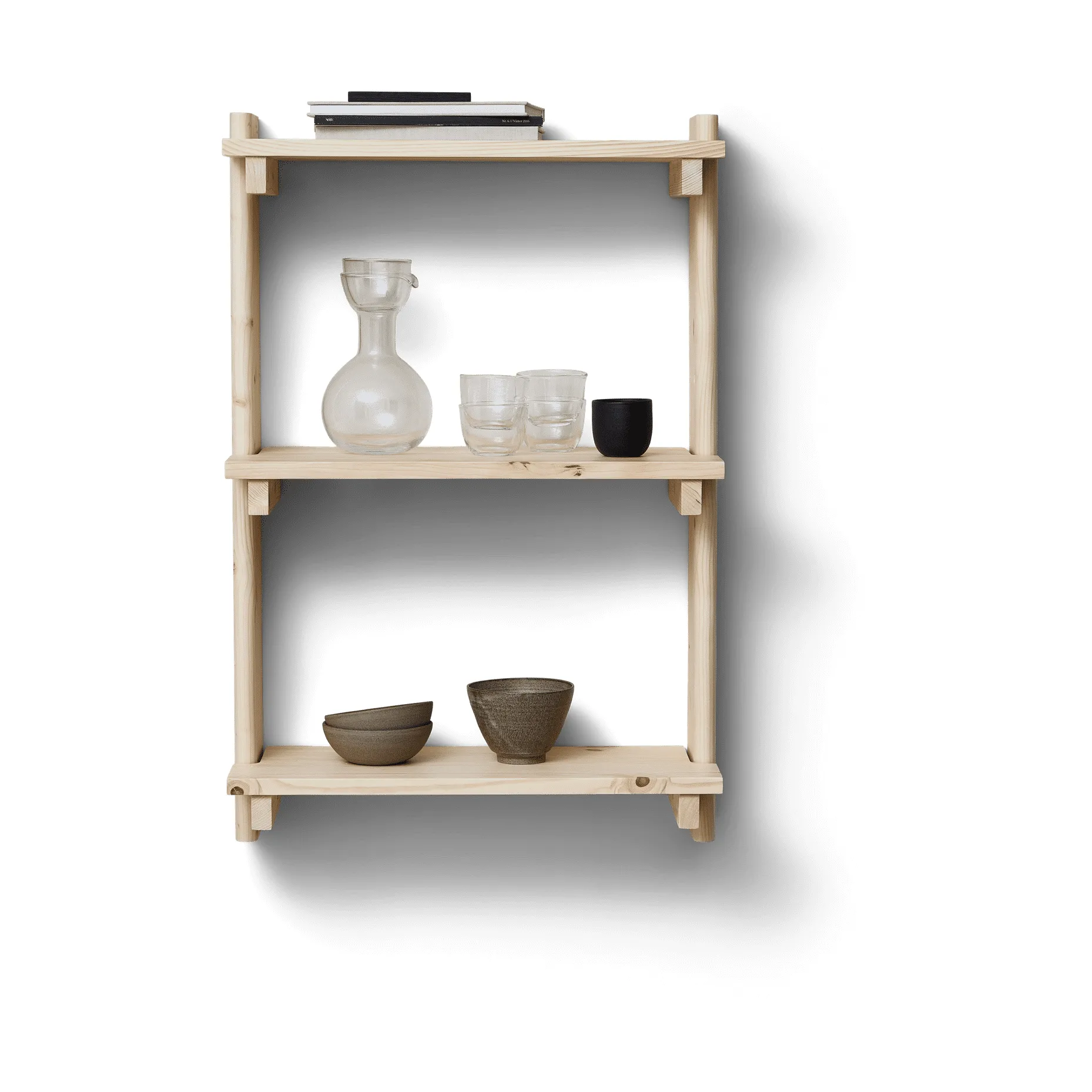 Beam Wandregal 3 Regal, Kiefernholz Form & Refine