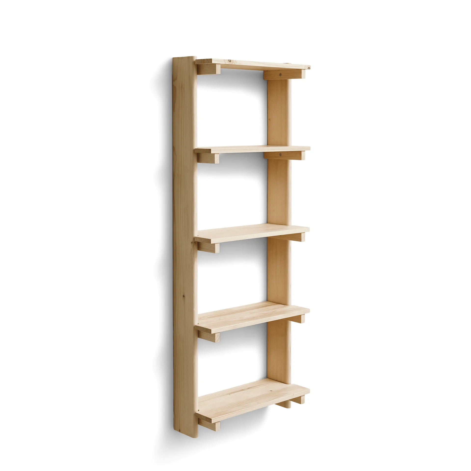 Beam Wandregal 5 Regalböden, Kiefernholz Form & Refine