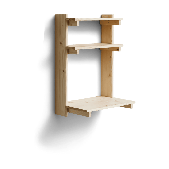Beam Wandregal mit Schreibtisch, Kiefernholz Form & Refine