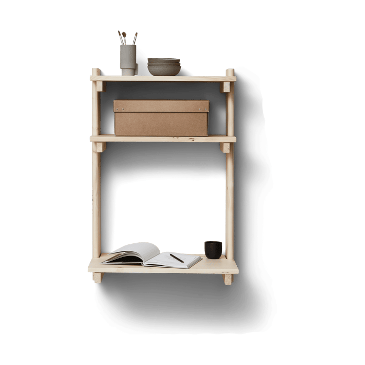 Beam Wandregal mit Schreibtisch, Kiefernholz Form & Refine