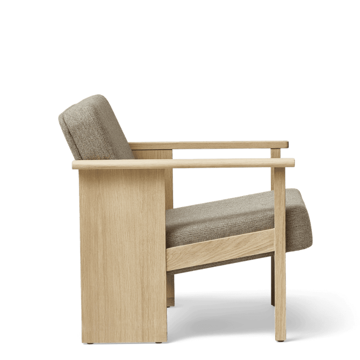 Block Loungestuhl, Weiß-eiche-Hallingdal 65-0227 Form & Refine