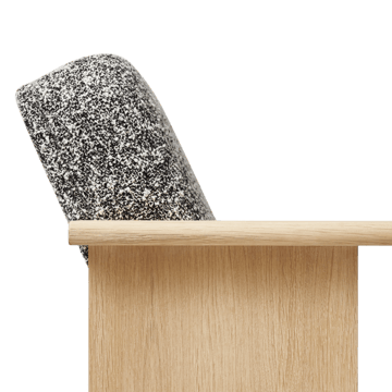 Block Loungestuhl - Weiß-eiche-Zero 0004 - Form & Refine
