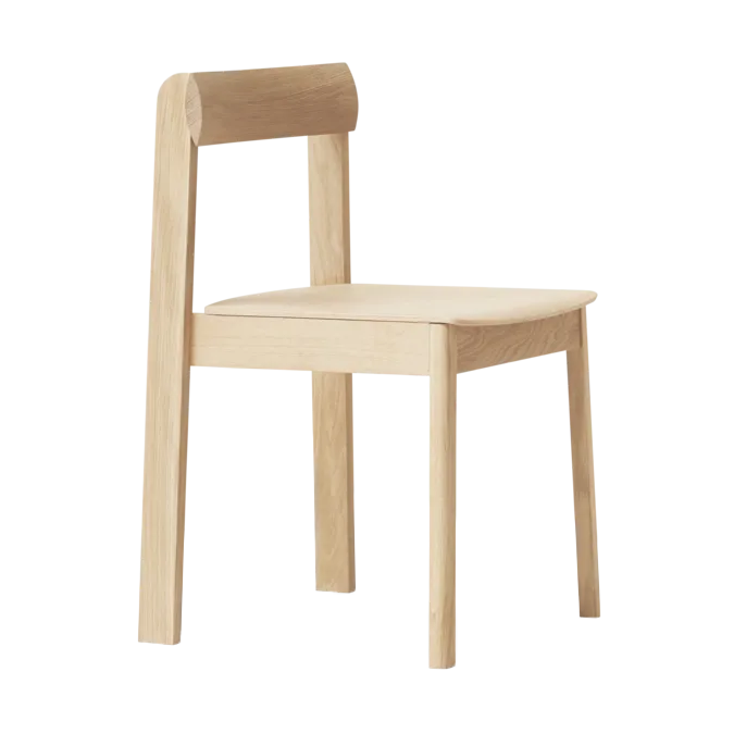 Blueprint Stuhl, Weiße Eiche Form & Refine