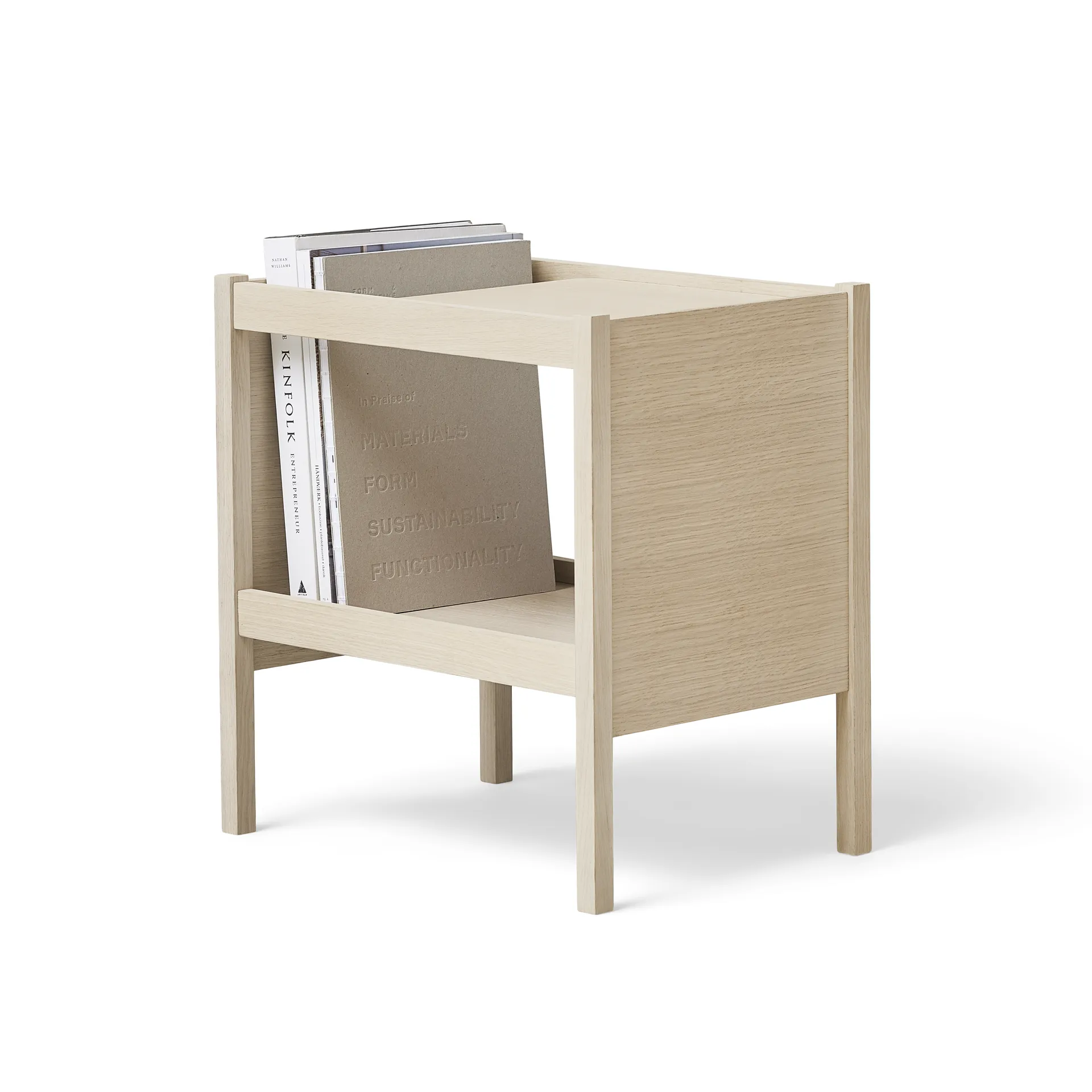 Journal sidobord 29x43 cm, Weiße Eiche Form & Refine