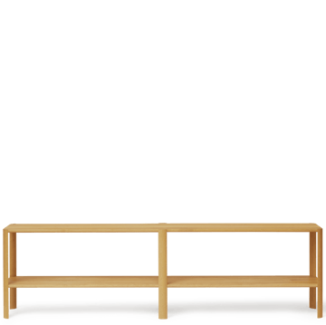 Leaf Regal 2 Ablagen 57x200 cm - Eiche - Form & Refine