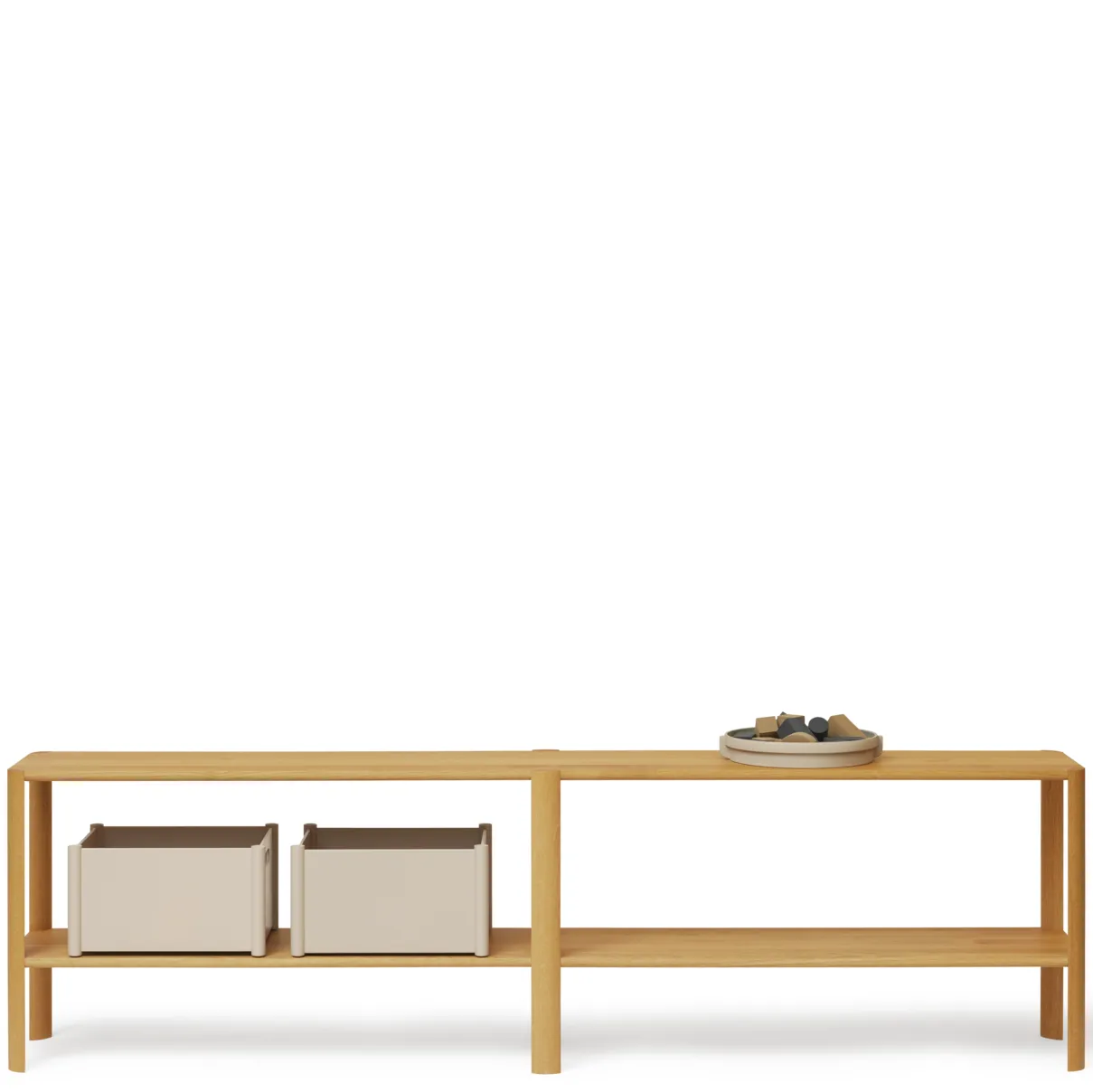 Leaf Regal 2 Ablagen 57x200 cm, Eiche Form & Refine