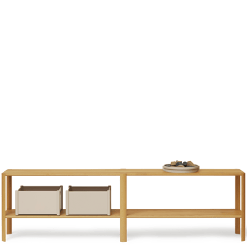 Leaf Regal 2 Ablagen 57x200 cm - Eiche - Form & Refine