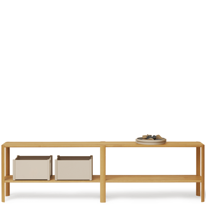 Leaf Regal 2 Ablagen 57x200 cm, Eiche Form & Refine