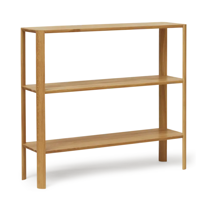 Leaf Regal 3 Ablagen 92x100 cm, Eiche Form & Refine