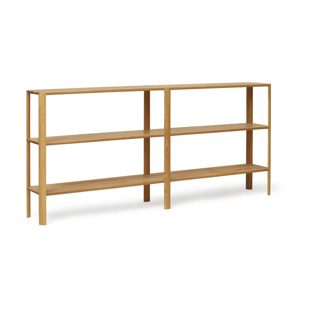 Leaf Regal 3 Ablagen 92x200 cm, Eiche Form & Refine