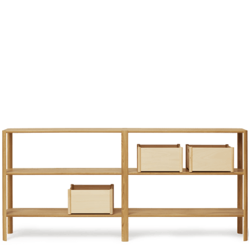 Leaf Regal 3 Ablagen 92x200 cm - Eiche - Form & Refine