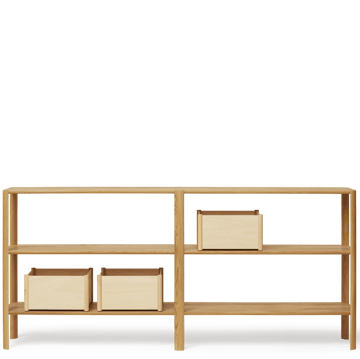 Leaf Regal 3 Ablagen 92x200 cm - Eiche - Form & Refine