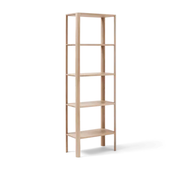 Leaf Regal 5 Ablagen 55x162 cm - Weiße Eiche - Form & Refine