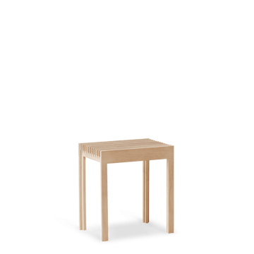Lightweight Hocker 40x45 cm - Weiße Eiche - Form & Refine