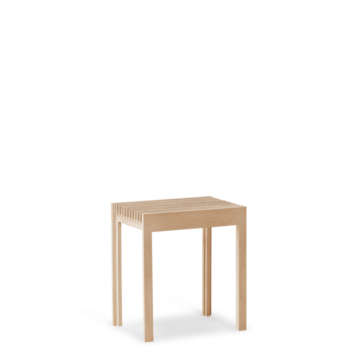 Lightweight Hocker 40x45 cm, Weiße Eiche Form & Refine