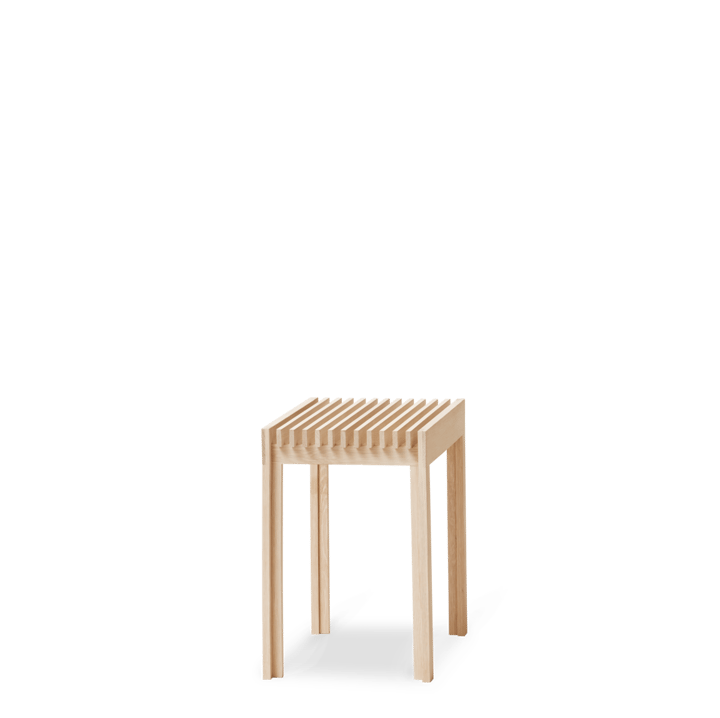 Lightweight Hocker 40x45 cm, Weiße Eiche Form & Refine
