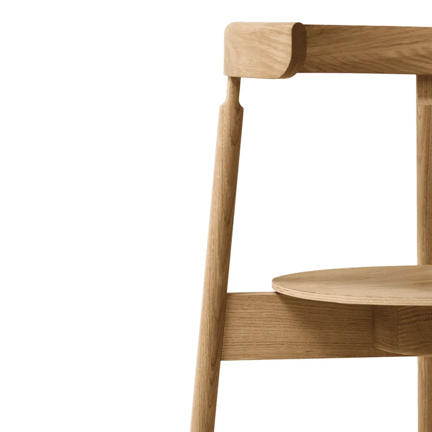 Lunar Stuhl, Eiche Form & Refine