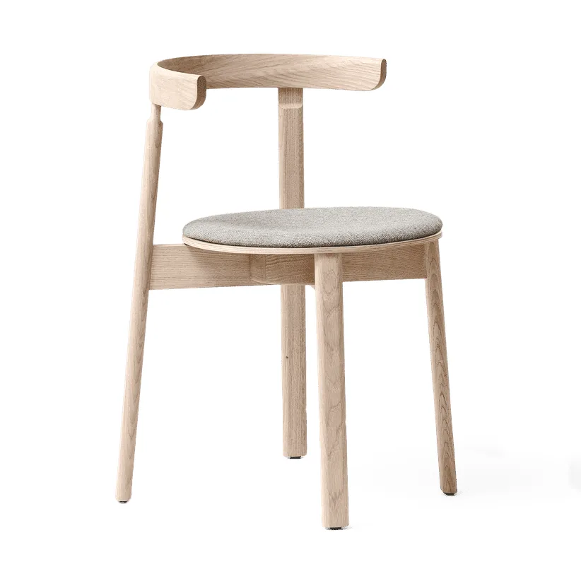 Lunar Stuhl, Weiß-eiche-Hallingdal 65-0227 Form & Refine