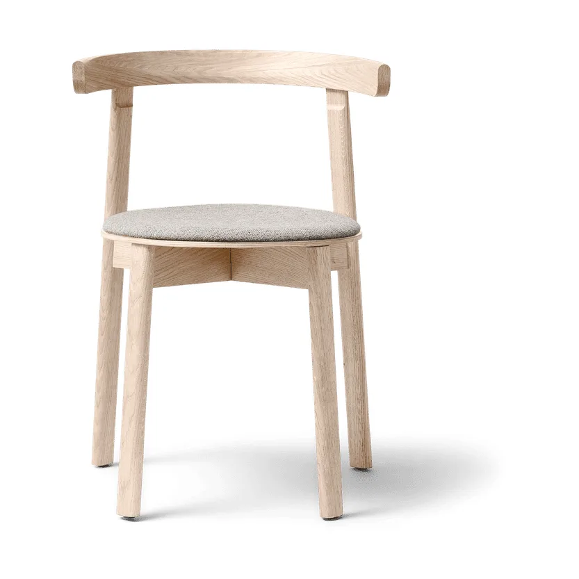 Lunar Stuhl, Weiß-eiche-Hallingdal 65-0227 Form & Refine