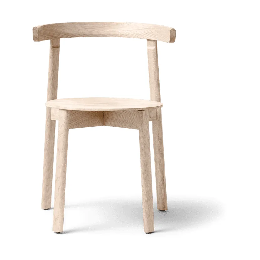 Lunar Stuhl, Weiße Eiche Form & Refine