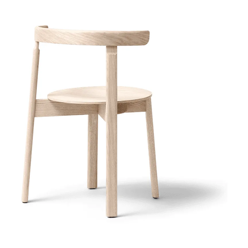 Lunar Stuhl, Weiße Eiche Form & Refine