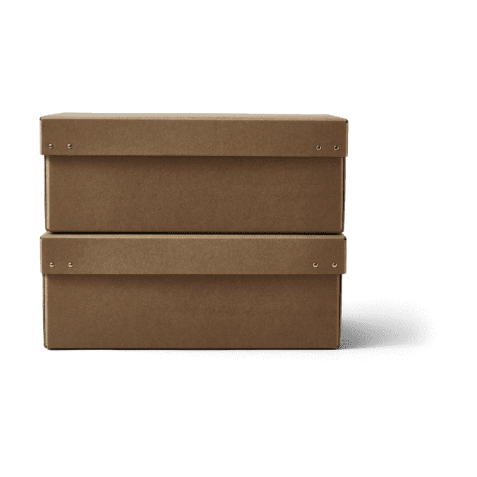 Ordinary Aufbewahrungsbox im 2-teilig-Pack - Brown - Form & Refine