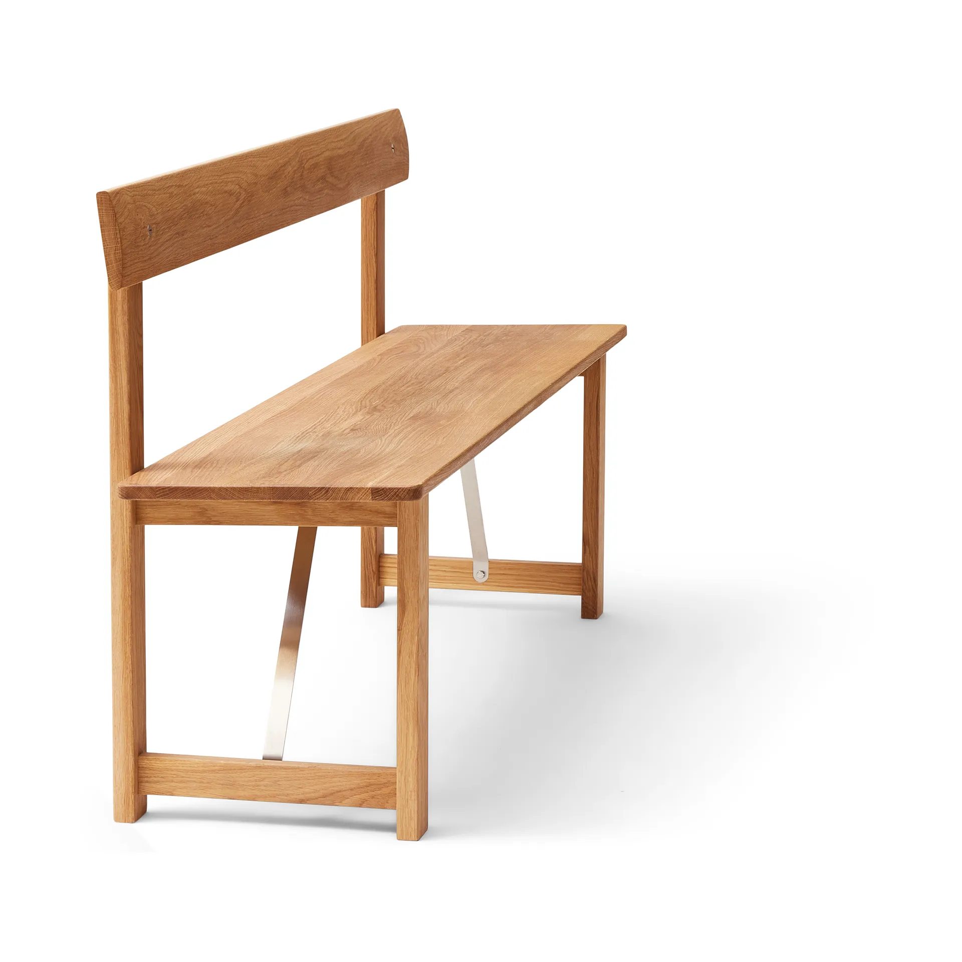 Position Bank 155 cm, Eiche-stahl Form & Refine