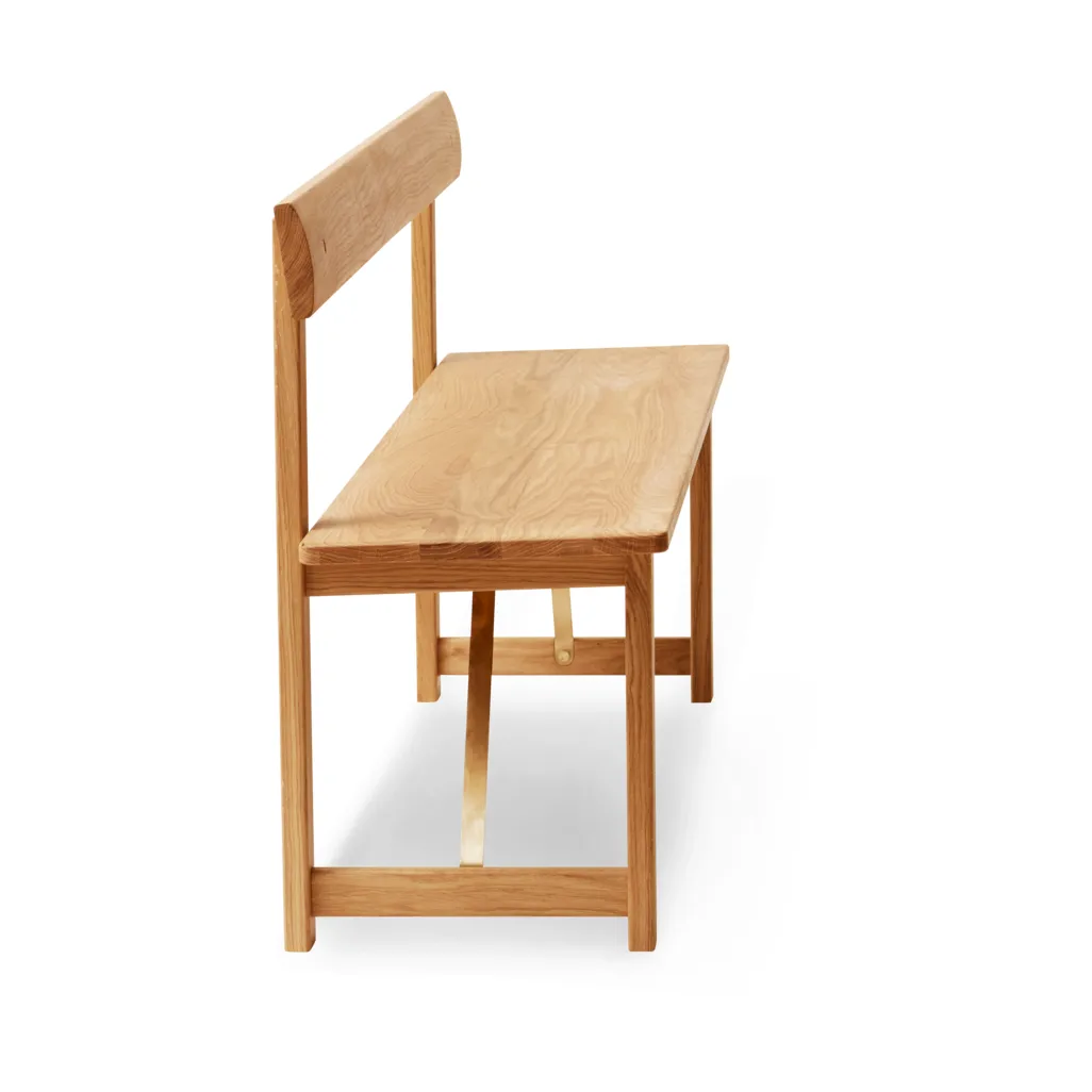 Position Bank 155 cm, Eiche-stahl Form & Refine