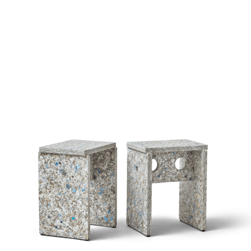 Remake Hocker 35x45 cm - Grey - Form & Refine