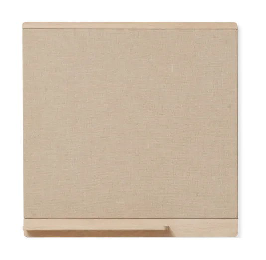 Rim Pinnwand 75x75 cm, Weiße Eiche Form & Refine