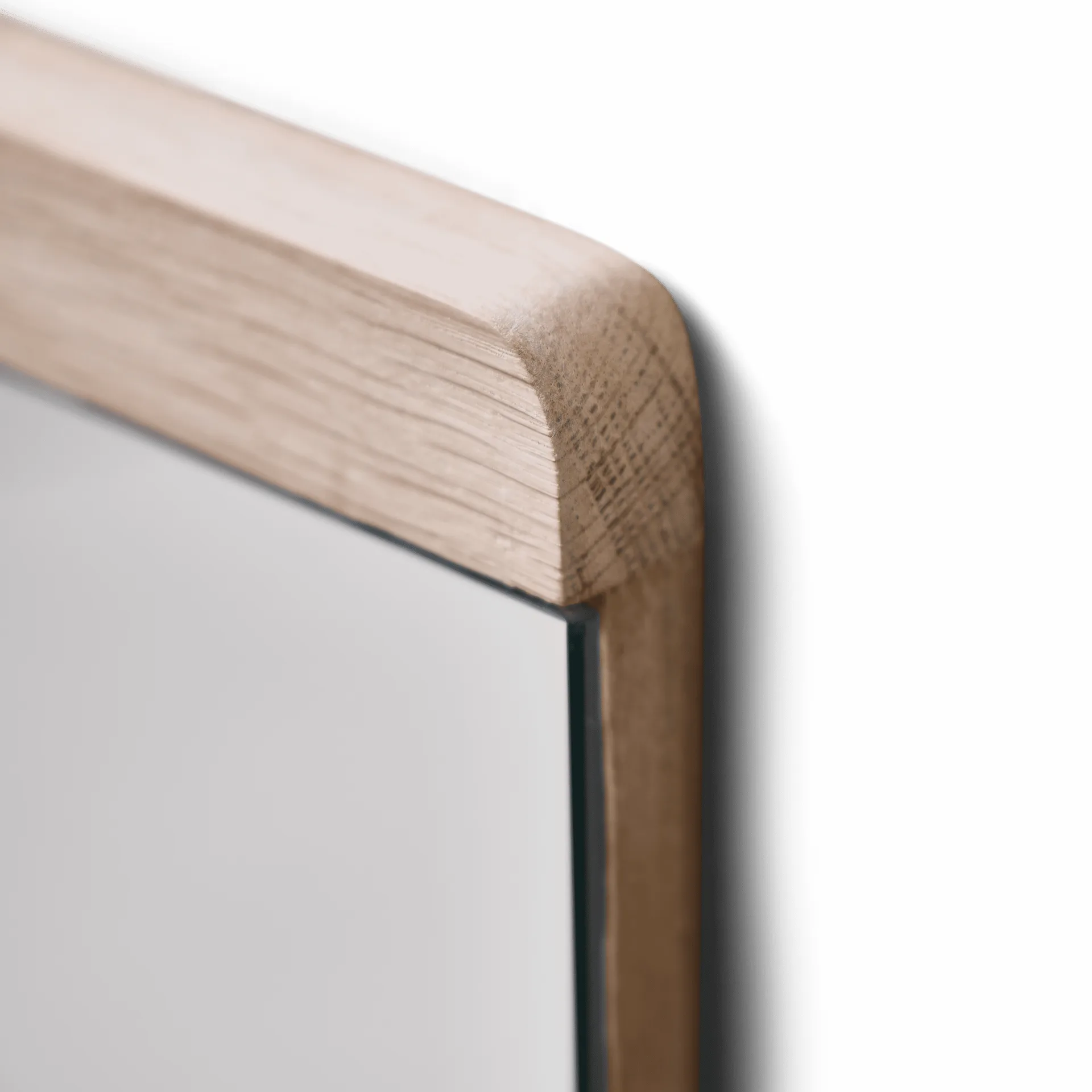 Rim Wandspiegel 35x110 cm, Weiße Eiche Form & Refine