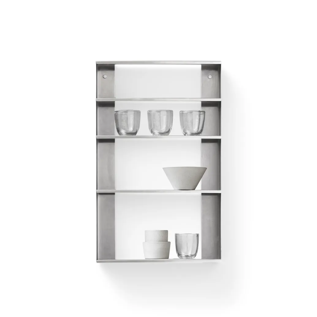 Taper Aufbewahrungsregal 40x65 cm, Edelstahl Form & Refine