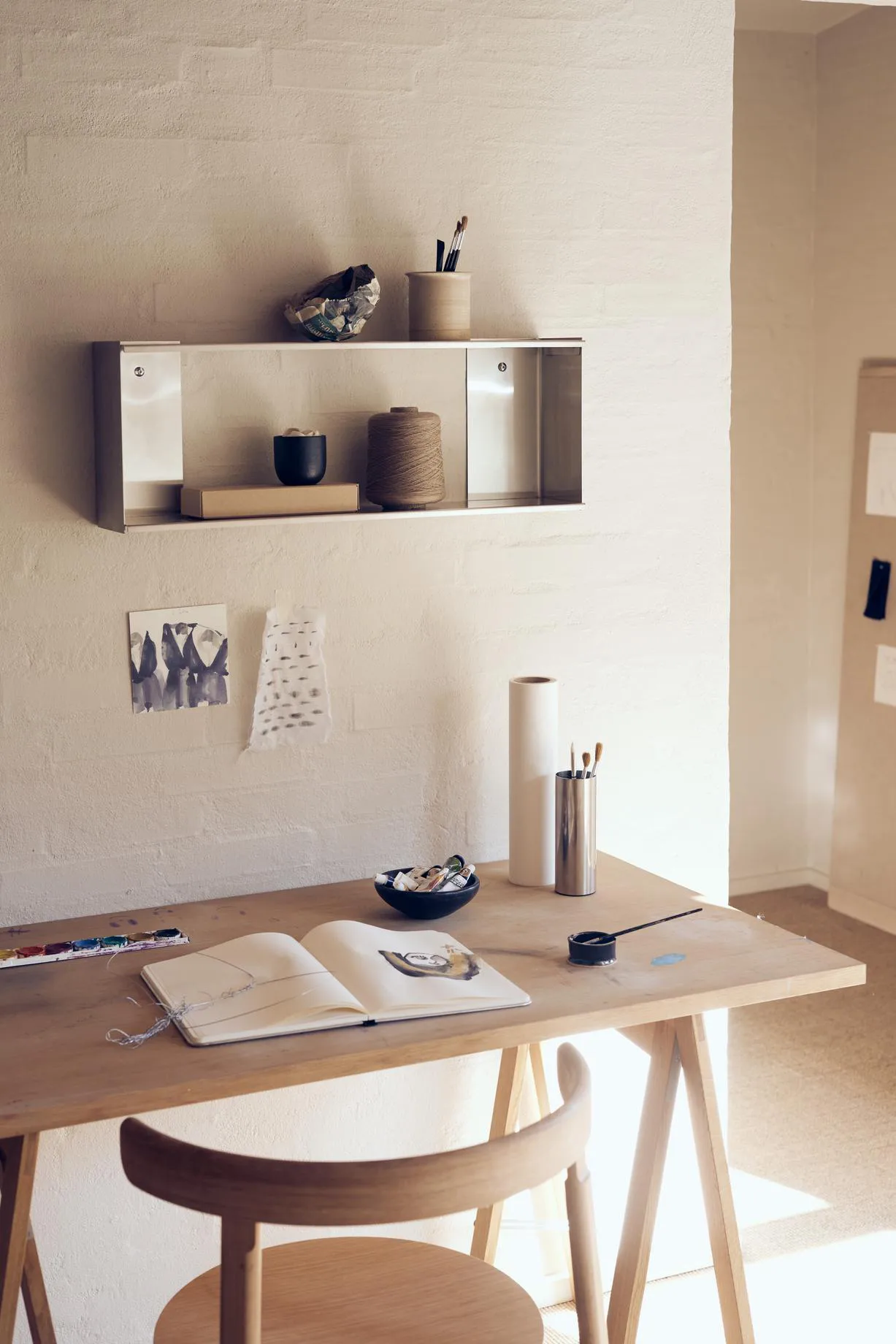 Taper-Aufbewahrungsregal 70x25 cm, Edelstahl Form & Refine