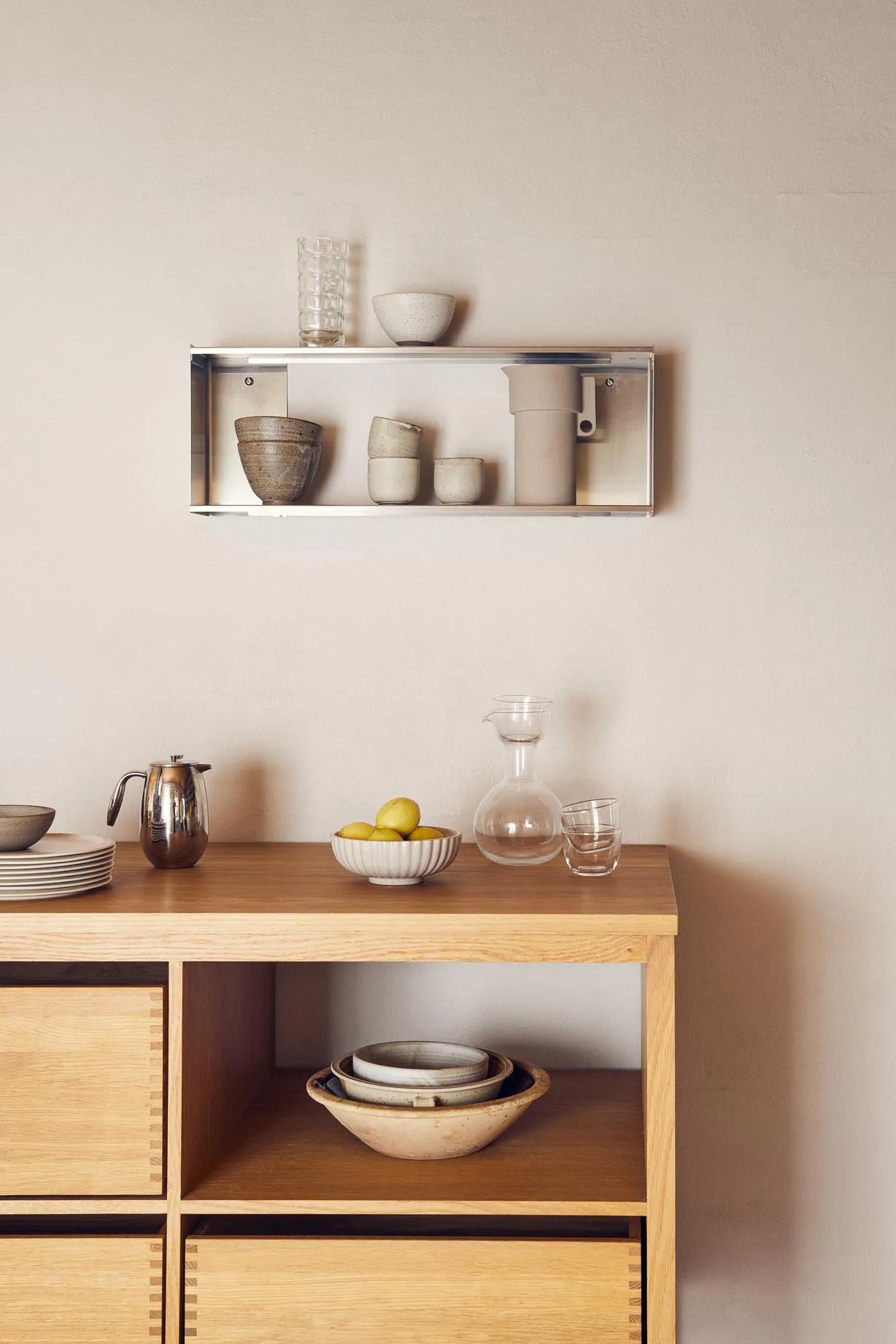 Taper-Aufbewahrungsregal 70x25 cm, Edelstahl Form & Refine