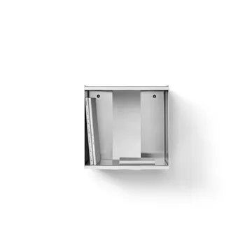 Taper Cube Box Wandregal - Edelstahl, 34x35 cm - Form & Refine