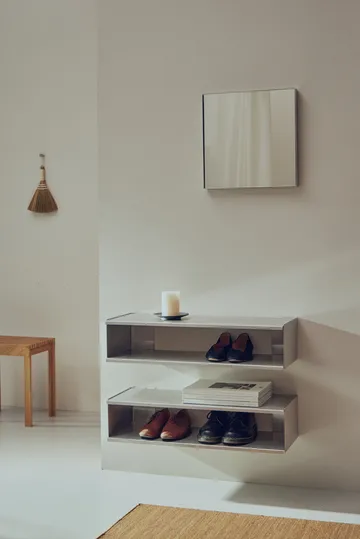 Taper Schuhregal - Edelstahl, 18x75 cm - Form & Refine