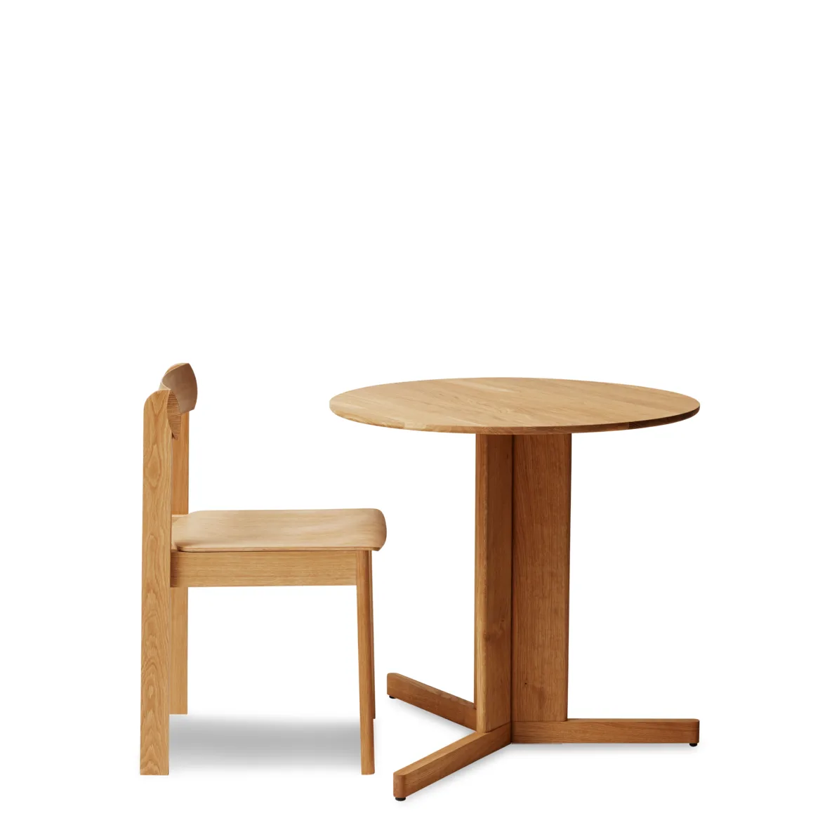 Trefoil Esstisch Ø75 cm, Eiche Form & Refine