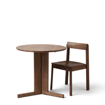 Trefoil Esstisch Ø75 cm - Geräucherte Eiche - Form & Refine