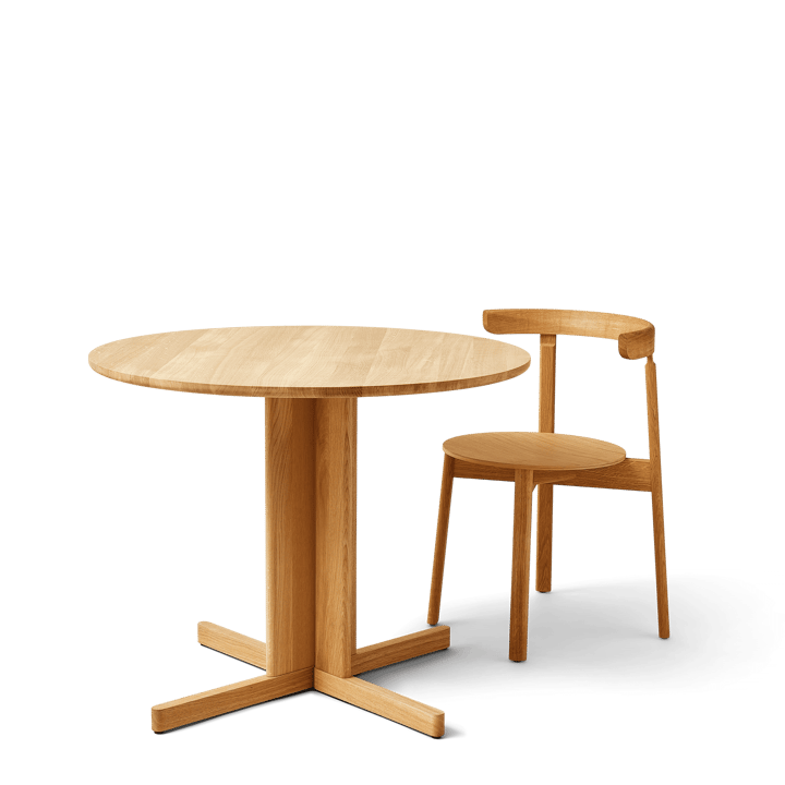 Trefoil Esstisch Ø90 cm, Eiche Form & Refine