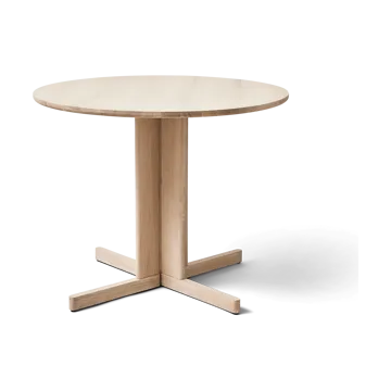 Trefoil Esstisch Ø90 cm - Weiße Eiche - Form & Refine