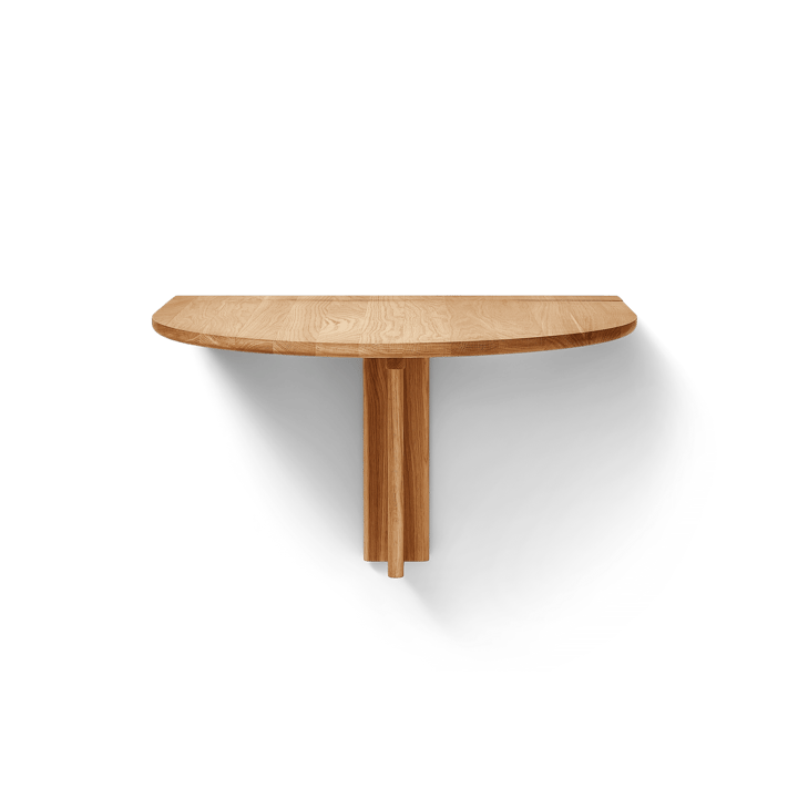 Trefoil wandmontiertes Tisch, Eiche Form & Refine