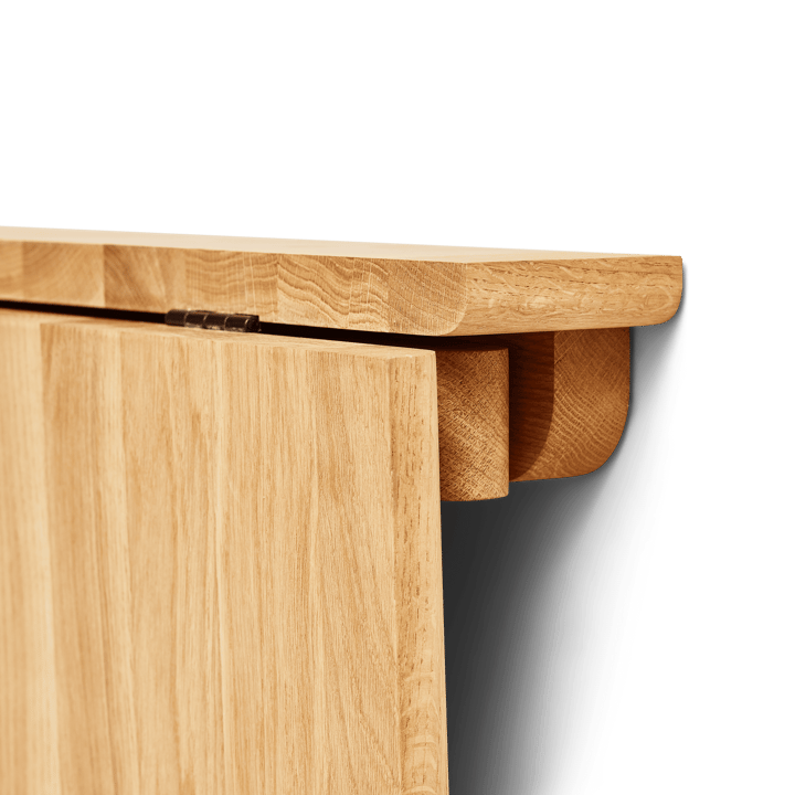 Trefoil wandmontiertes Tisch, Eiche Form & Refine