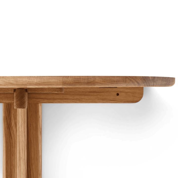 Trefoil wandmontiertes Tisch, Eiche Form & Refine