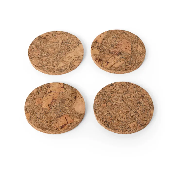 Cork Glasuntersetzer 4er Pack - Natur - Formgatan