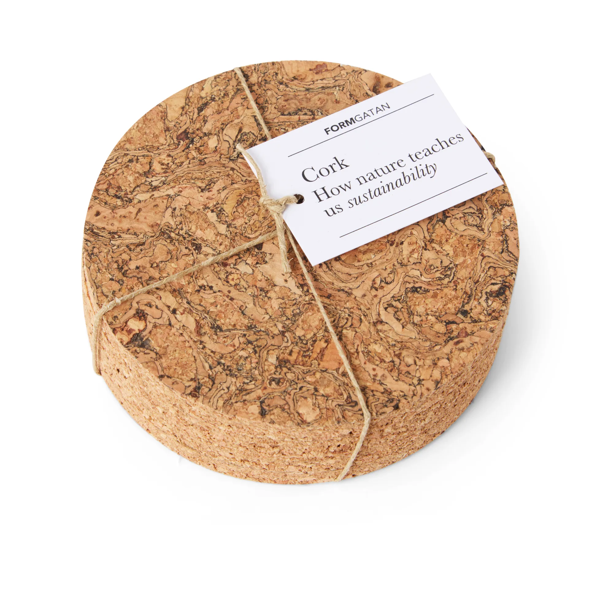 Cork Glasuntersetzer 4er Pack, Natur Formgatan