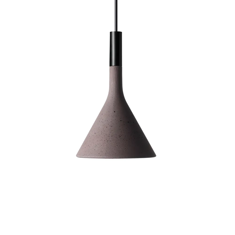 Aplomb mini Pendelleuchte, braun, marrone Beton Foscarini