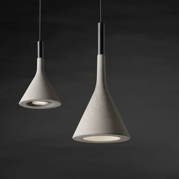 Aplomb mini Pendelleuchte - braun, marrone Beton - Foscarini